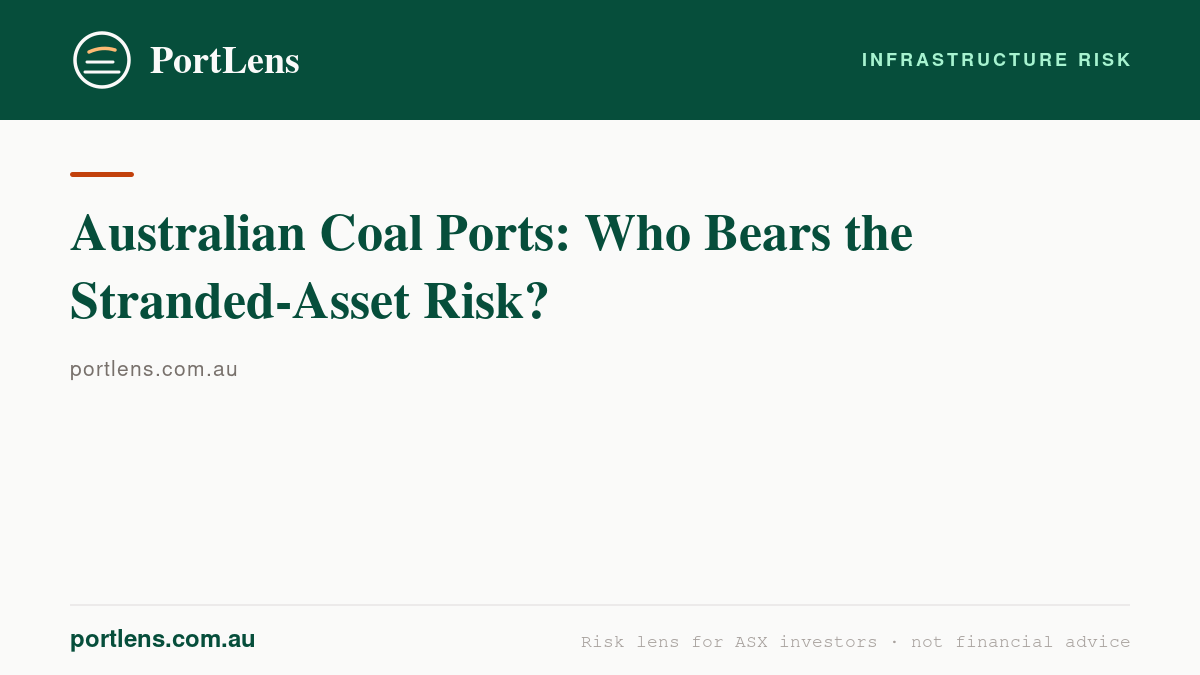 Australian Coal Ports: Who Bears the Stranded-Asset Risk?