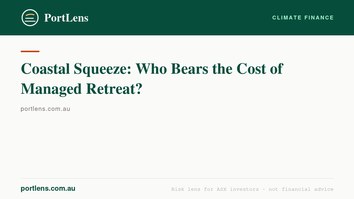 Coastal Squeeze: Who Bears the Cost of Managed Retreat?