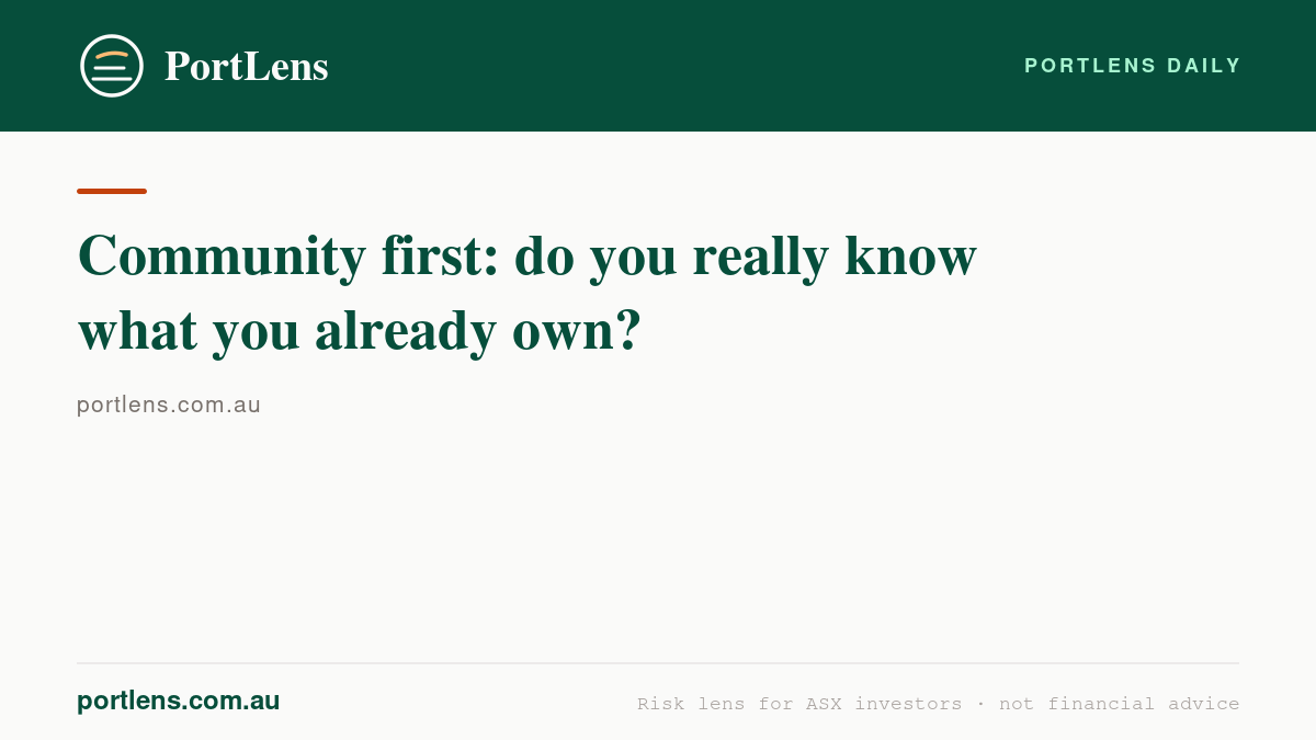 Community first: do you really know what you already own?