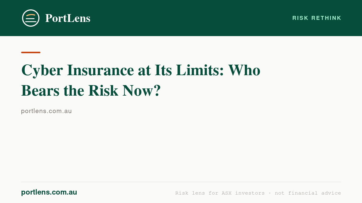 Cyber Insurance at Its Limits: Who Bears the Risk Now?