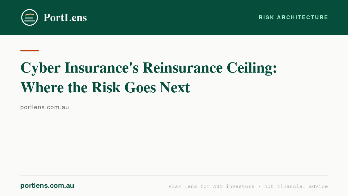 Cyber Insurance's Reinsurance Ceiling: Where the Risk Goes Next