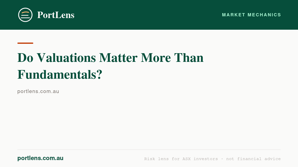 Do Valuations Matter More Than Fundamentals?