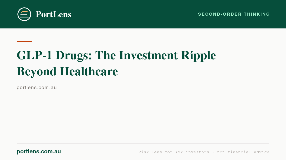 GLP-1 Drugs: The Investment Ripple Beyond Healthcare