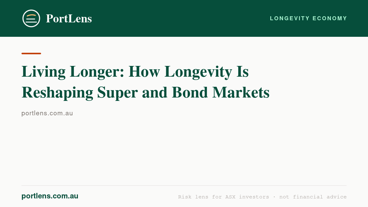 Living Longer: How Longevity Is Reshaping Super and Bond Markets