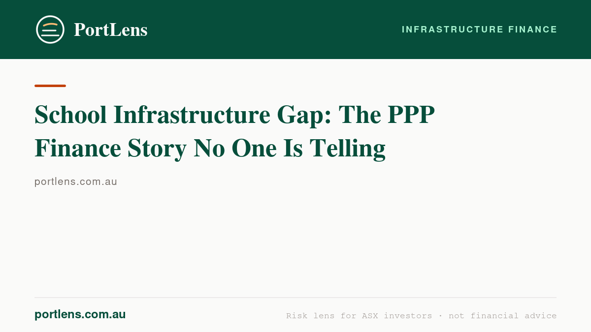 School Infrastructure Gap: The PPP Finance Story No One Is Telling