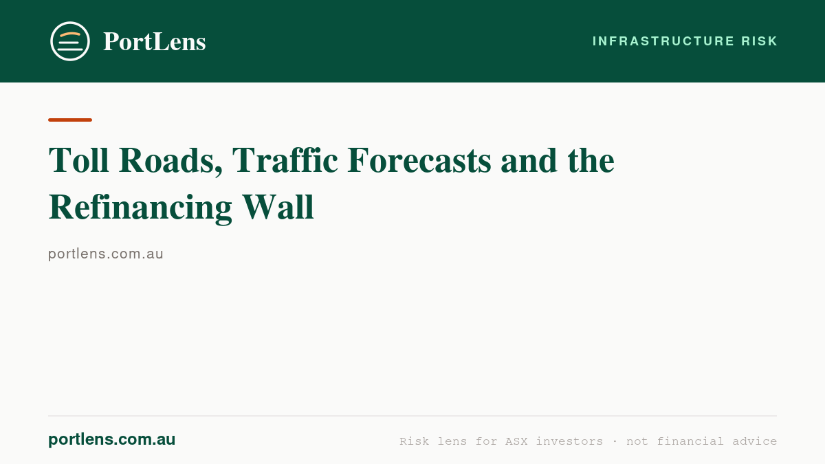 Toll Roads, Traffic Forecasts and the Refinancing Wall