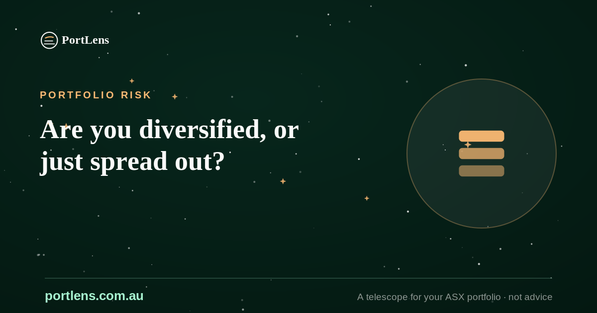 Are you diversified, or just spread out?