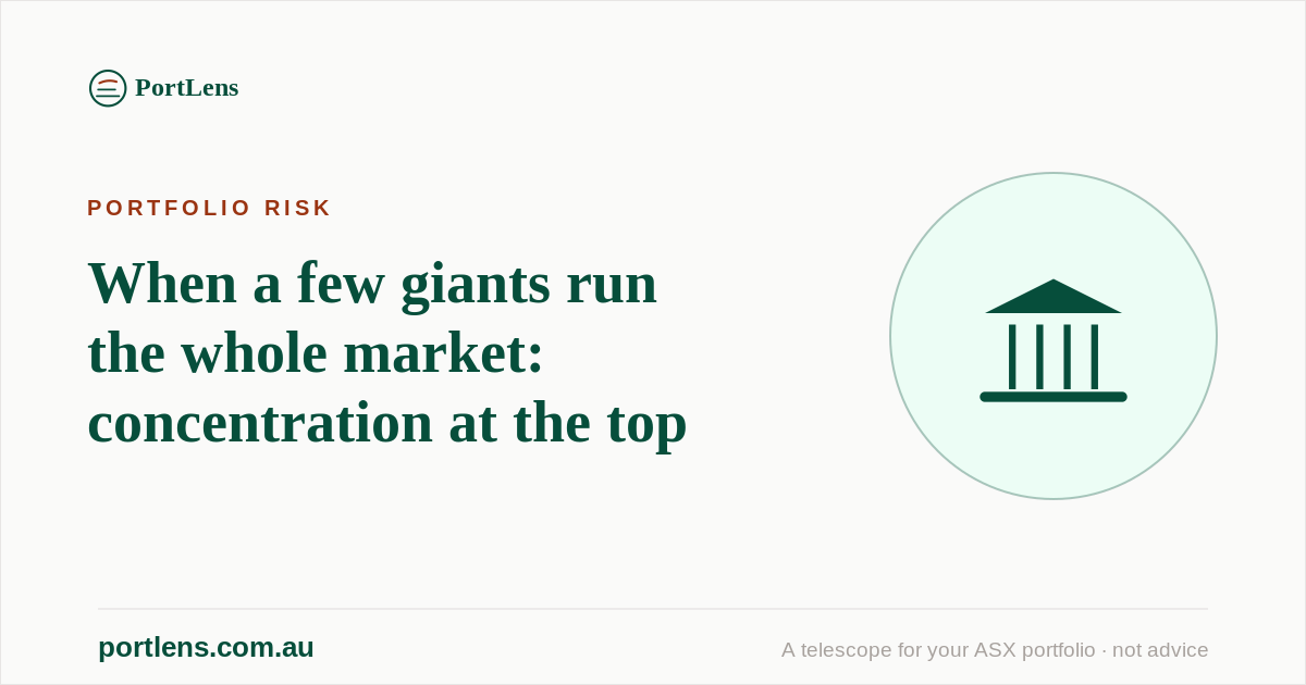 When a few giants run the whole market: concentration at the top