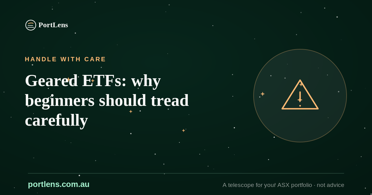 Geared ETFs: why beginners should tread carefully